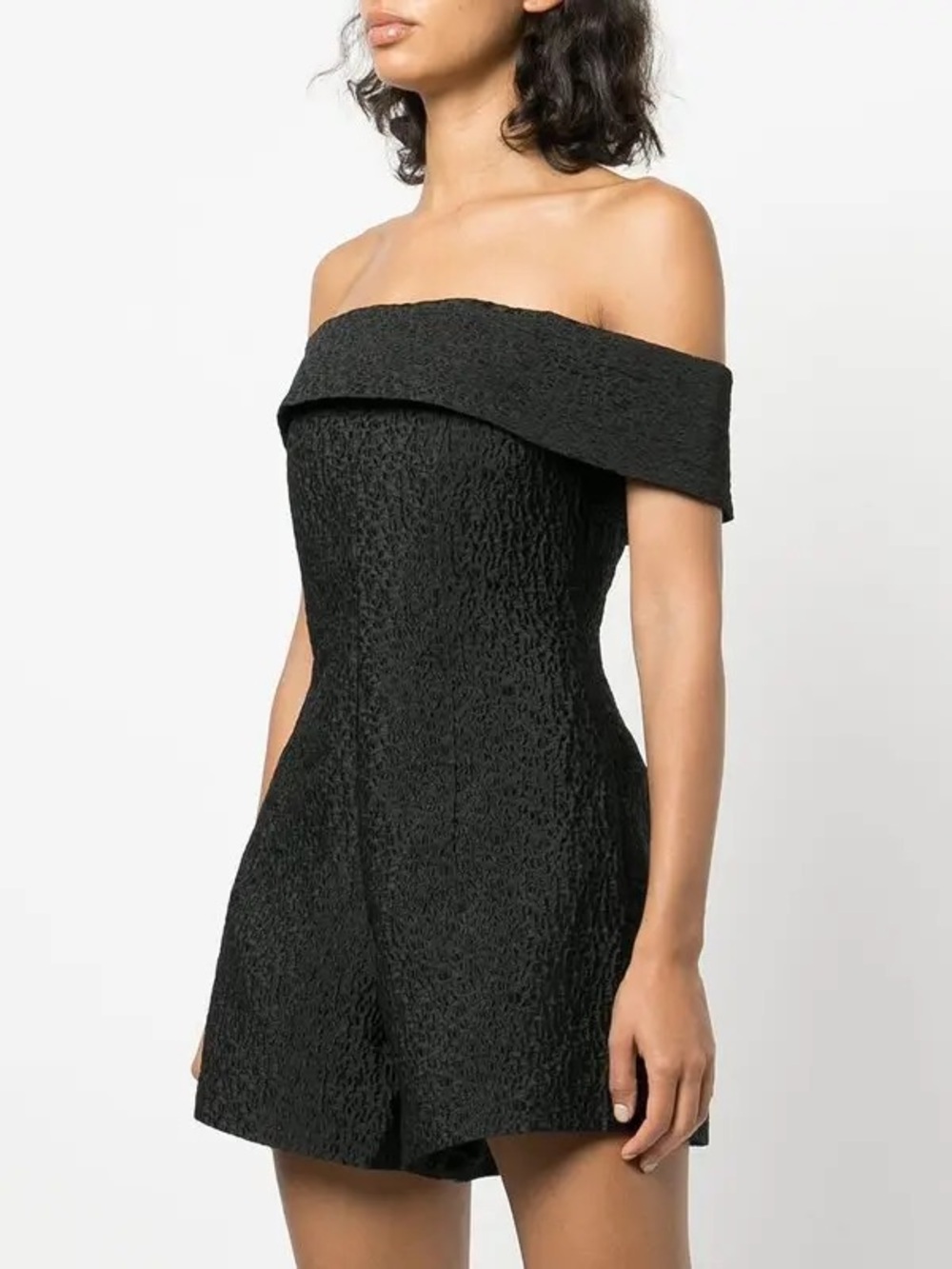 Johnathan Simkhai. Valerie Pattern Off the Shoulder Playsuit Romper. Size 8.